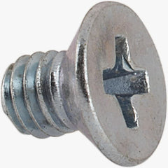 Value Collection - M3x0.50 Metric Coarse, 4mm OAL Phillips Drive Machine Screw - Flat Head, Grade 4.8 Steel, Zinc-Plated Finish, Without Washer - Exact Tooling
