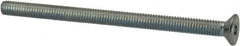 Value Collection - M3x0.50 Metric Coarse, 45mm OAL Phillips Drive Machine Screw - Flat Head, Grade 4.8 Steel, Zinc-Plated Finish, Without Washer - Exact Tooling