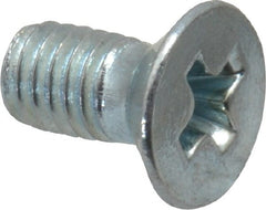 Value Collection - M3x0.50 Metric Coarse, 6mm OAL Phillips Drive Machine Screw - Flat Head, Grade 4.8 Steel, Zinc-Plated Finish, Without Washer - Exact Tooling