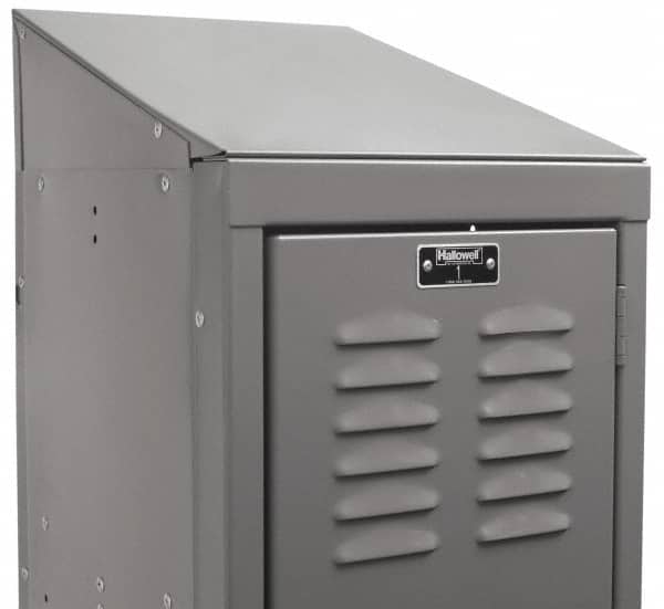 Hallowell - 15" Wide x 6" High x 18" Deep, Locker Slope Top - Exact Tooling