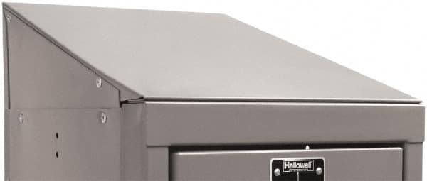 Hallowell - 12" Wide x 5" High x 15" Deep, Locker Slope Top - Exact Tooling
