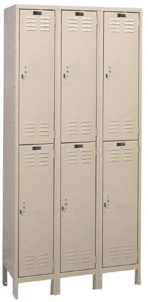 Hallowell - 6 Door, 2 Tier, ValueMax Wardrobe Lockers - Exact Tooling