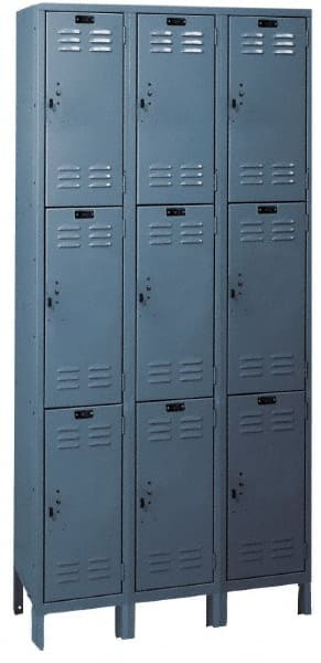 Hallowell - 9 Door, 3 Tier, ValueMax Wardrobe Lockers - Exact Tooling