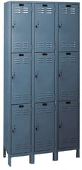 Hallowell - 9 Door, 3 Tier, ValueMax Wardrobe Lockers - Exact Tooling