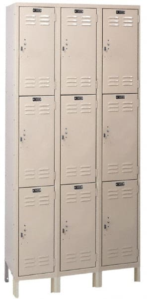 Hallowell - 9 Door, 3 Tier, ValueMax Wardrobe Lockers - Exact Tooling