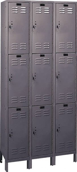 Hallowell - 9 Door, 3 Tier, ValueMax Wardrobe Lockers - Exact Tooling