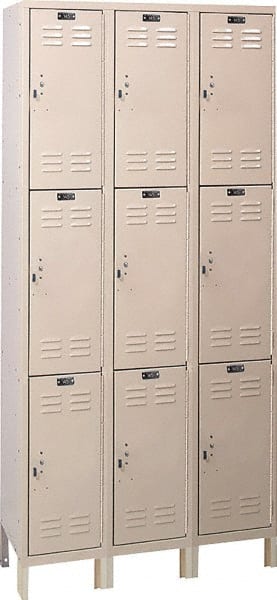 Hallowell - 9 Door, 3 Tier, ValueMax Wardrobe Lockers - Exact Tooling