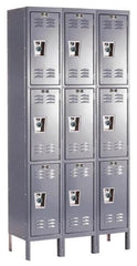 Hallowell - 9 Door, 3 Tier, Ready-Built Wardrobe & Box Lockers - Exact Tooling