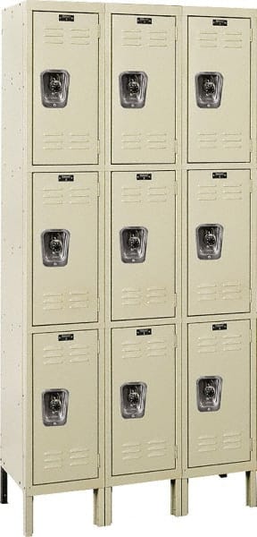 Hallowell - 9 Door, 3 Tier, Ready-Built Wardrobe & Box Lockers - Exact Tooling