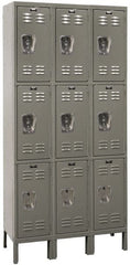 Hallowell - 9 Door, 3 Tier, Premium Wardrobe Lockers - Exact Tooling