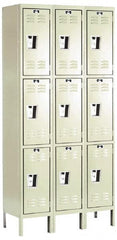 Hallowell - 9 Door, 3 Tier, Premium Wardrobe Lockers - Exact Tooling