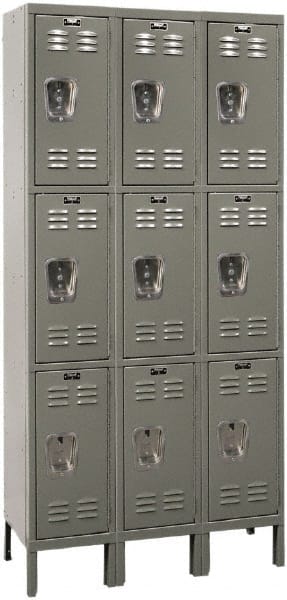 Hallowell - 9 Door, 3 Tier, Premium Wardrobe Lockers - Exact Tooling