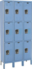 Hallowell - 9 Door, 3 Tier, Premium Wardrobe Lockers - Exact Tooling