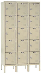 Hallowell - 15 Door, 5 Tier, Premium Box Lockers - Exact Tooling