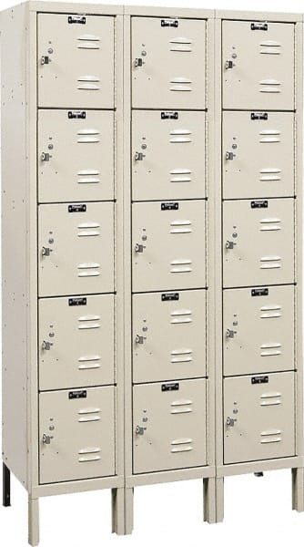 Hallowell - 15 Door, 5 Tier, Premium Box Lockers - Exact Tooling