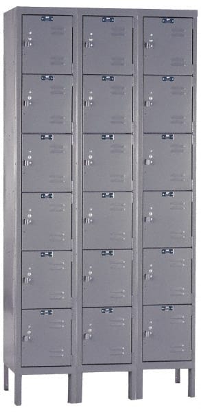 Hallowell - 18 Door, 6 Tier, Premium Box Lockers - Exact Tooling
