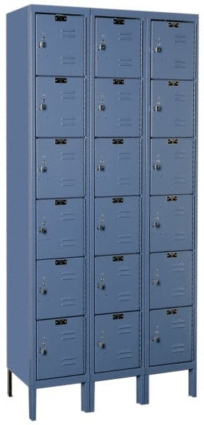 Hallowell - 18 Door, 6 Tier, Premium Box Lockers - Exact Tooling