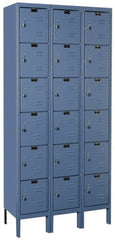 Hallowell - 18 Door, 6 Tier, Premium Box Lockers - Exact Tooling