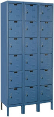 Hallowell - 18 Door, 6 Tier, Premium Box Lockers - Exact Tooling