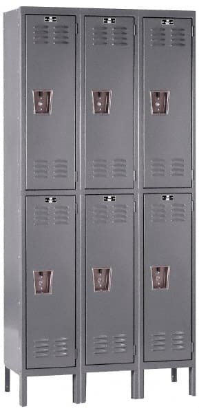 Hallowell - 6 Door, 2 Tier, Premium Wardrobe Lockers - Exact Tooling