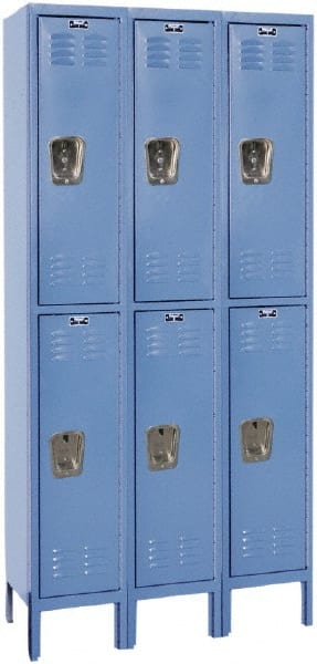 Hallowell - 6 Door, 2 Tier, Premium Wardrobe Lockers - Exact Tooling
