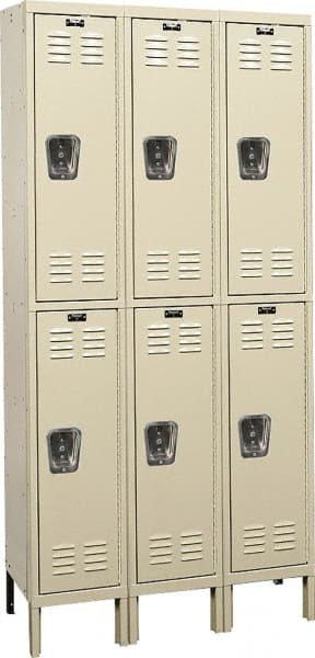 Hallowell - 6 Door, 2 Tier, Premium Wardrobe Lockers - Exact Tooling