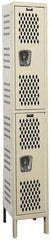 Hallowell - 2 Door, 2 Tier, Heavy-Duty Ventilated Wardrobe & Box Lockers - Exact Tooling
