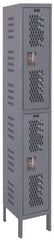 Hallowell - 1 Door, 1 Tier, Heavy-Duty Ventilated Wardrobe & Box Lockers - Exact Tooling