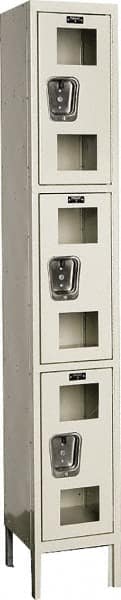 Hallowell - 3 Door, 3 Tier, Safety-View Wardrobe Lockers - Exact Tooling