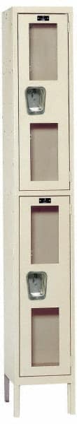 Hallowell - 2 Door, 2 Tier, Safety-View Wardrobe Lockers - Exact Tooling