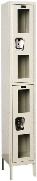 Hallowell - 2 Door, 2 Tier, Safety-View Wardrobe Lockers - Exact Tooling
