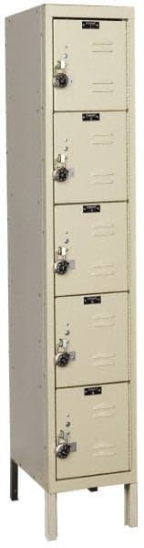Hallowell - 5 Door, 5 Tier, Ready-Built Wardrobe & Box Lockers - Exact Tooling