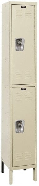 Hallowell - 2 Door, 2 Tier, Ready-Built Wardrobe & Box Lockers - Exact Tooling
