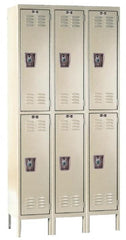 Hallowell - 6 Door, 2 Tier, Ready-Built Wardrobe & Box Lockers - Exact Tooling