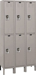Hallowell - 6 Door, 2 Tier, Ready-Built Wardrobe & Box Lockers - Exact Tooling