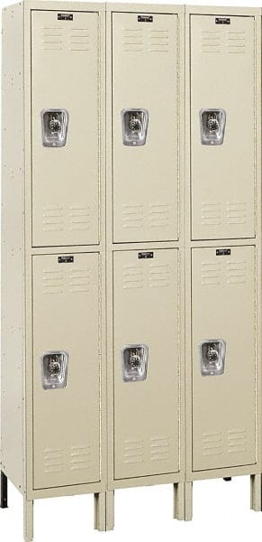 Hallowell - 6 Door, 2 Tier, Ready-Built Wardrobe & Box Lockers - Exact Tooling
