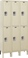 Hallowell - 6 Door, 2 Tier, Ready-Built Wardrobe & Box Lockers - Exact Tooling