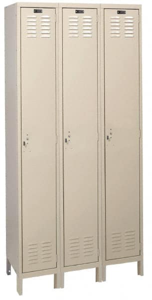 Hallowell - 3 Door, 1 Tier, ValueMax Wardrobe Lockers - Exact Tooling
