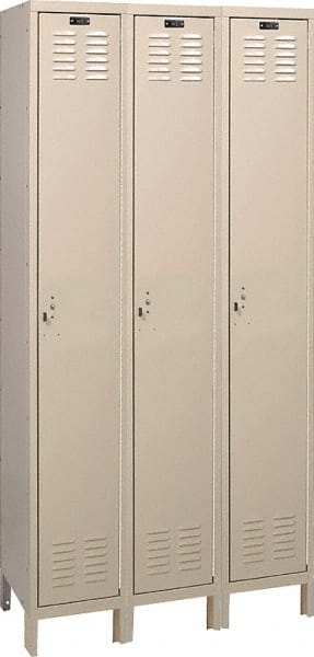 Hallowell - 3 Door, 1 Tier, ValueMax Wardrobe Lockers - Exact Tooling