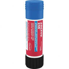 Loctite - 9 g Stick, Blue, Medium Strength Semisolid Threadlocker - Series 248, 24 hr Full Cure Time, Hand Tool, Heat Removal - Exact Tooling