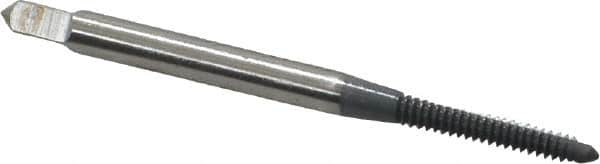 OSG - #4-40 UNC 2B/3B 2 Flute elektraLUBE Finish High Speed Steel Straight Flute Standard Hand Tap - Plug, Right Hand Thread, 1-7/8" OAL, 9/16" Thread Length, H2 Limit - Exact Tooling