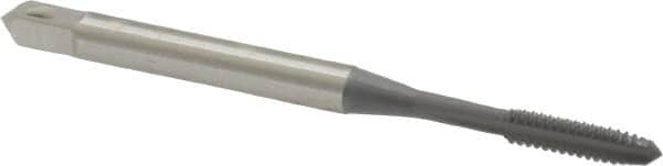 OSG - #4-40 UNC 2B/3B 3 Flute elektraLUBE Finish High Speed Steel Straight Flute Standard Hand Tap - Plug, Right Hand Thread, 1-7/8" OAL, 9/16" Thread Length, H2 Limit - Exact Tooling