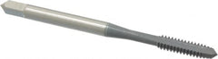 OSG - #6-32 UNC 3B 2 Flute elektraLUBE Finish High Speed Steel Straight Flute Standard Hand Tap - Plug, Right Hand Thread, 2" OAL, 11/16" Thread Length, H2 Limit - Exact Tooling