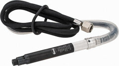 Sioux Tools - 1/8" Collet, Straight Handle, Straight Air Die Grinder - 70,000 RPM, Remote Exhaust, 21.2 CFM, 0.1 hp, 6.21 bar - Exact Tooling