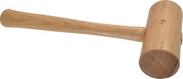 Garland - 7/8 Lb Head Wooden Mallet - 11-3/4" Long Wood Handle - Exact Tooling