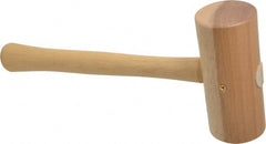 Garland - 1-3/8 Lb Head Wooden Mallet - 11" Long Wood Handle - Exact Tooling