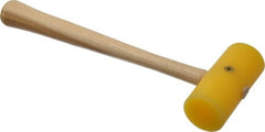 Garland - 1/4 Lb Head Plastic Mallet - 9" OAL, 9-1/4" Long Wood Handle - Exact Tooling