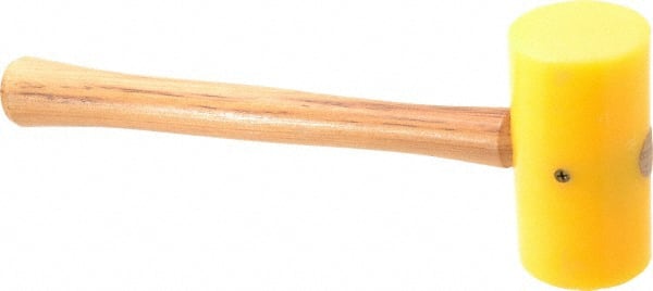 Garland - 1-1/4 Lb Head Plastic Mallet - 14" OAL, 14" Long Wood Handle - Exact Tooling
