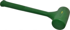 Garland - 48 oz Head 2-3/8" Face Diam Polyurethane Dead Blow Hammer - 14-1/2" OAL, Polyurethane Handle - Exact Tooling
