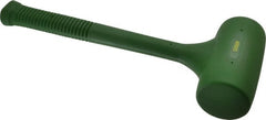 Garland - 58 oz Head 2-1/2" Face Diam Polyurethane Dead Blow Hammer - 15-1/2" OAL, Polyurethane Handle - Exact Tooling